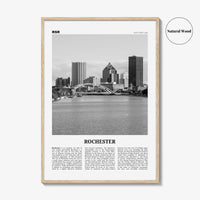 Rochester Print Black and White New York, Rochester Wall Art, Rochester Poster, Rochester Photo, USA, United States, North America
