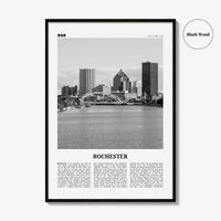 Rochester Print Black and White New York, Rochester Wall Art, Rochester Poster, Rochester Photo, USA, United States, North America