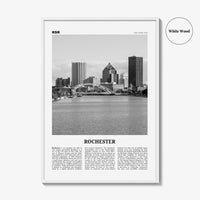 Rochester Print Black and White New York, Rochester Wall Art, Rochester Poster, Rochester Photo, USA, United States, North America