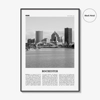 Rochester Print Black and White New York, Rochester Wall Art, Rochester Poster, Rochester Photo, USA, United States, North America