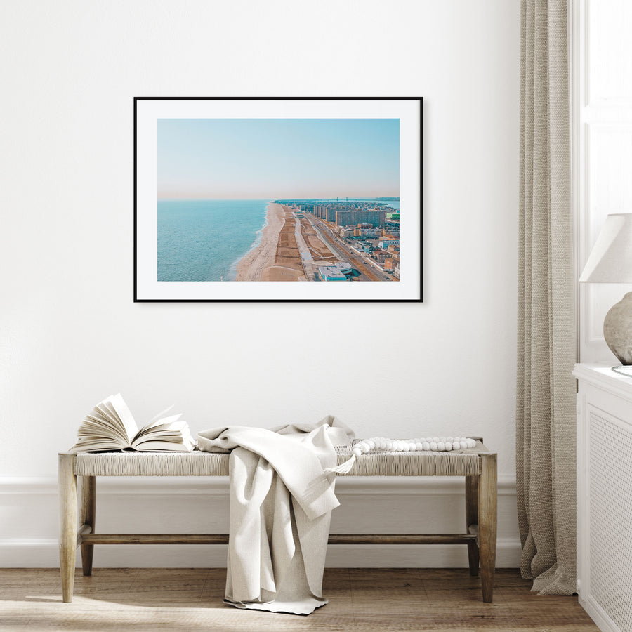 Rockaway Beach Landscape Color Poster