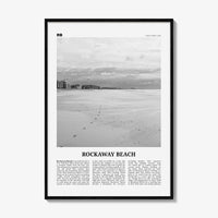 Rockaway Beach Print Black and White, Rockaway Beach  Wall Art, Rockaway Beach Poster,  Rockaway Beach Photo, New York, USA