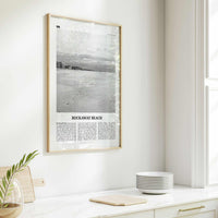 Rockaway Beach Print Black and White, Rockaway Beach  Wall Art, Rockaway Beach Poster,  Rockaway Beach Photo, New York, USA