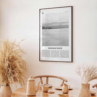 Rockaway Beach Print Black and White, Rockaway Beach  Wall Art, Rockaway Beach Poster,  Rockaway Beach Photo, New York, USA