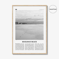 Rockaway Beach Print Black and White, Rockaway Beach  Wall Art, Rockaway Beach Poster,  Rockaway Beach Photo, New York, USA