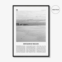 Rockaway Beach Print Black and White, Rockaway Beach  Wall Art, Rockaway Beach Poster,  Rockaway Beach Photo, New York, USA
