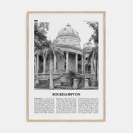 Rockhampton Travel B&W Poster
