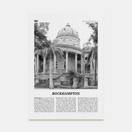 Rockhampton Travel B&W Poster