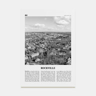 Rockville Travel B&W Poster