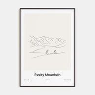 Rocky Mountain National Park Drawn Poster