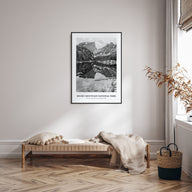 Rocky Mountain National Park Portrait B&W No 1 Poster