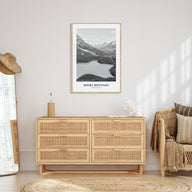 Rocky Mountain National Park Portrait B&W No 2 Poster