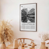 Rocky Mountain National Park Print Black and White, Rocky Mountain Wall Art, Rocky Mountain Poster, Rocky Mountain Photo, Colorado, USA