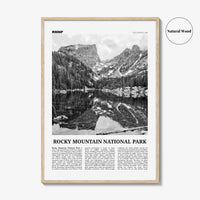 Rocky Mountain National Park Print Black and White, Rocky Mountain Wall Art, Rocky Mountain Poster, Rocky Mountain Photo, Colorado, USA