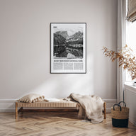 Rocky Mountain National Park Travel B&W Poster