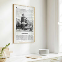Rodeo Drive Print Black and White, Rodeo Drive Wall Art, Rodeo Drive Poster, Rodeo Drive Photo, Beverly Hills 90210, California, USA