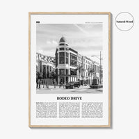 Rodeo Drive Print Black and White, Rodeo Drive Wall Art, Rodeo Drive Poster, Rodeo Drive Photo, Beverly Hills 90210, California, USA