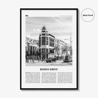 Rodeo Drive Print Black and White, Rodeo Drive Wall Art, Rodeo Drive Poster, Rodeo Drive Photo, Beverly Hills 90210, California, USA