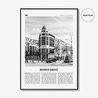 Rodeo Drive Print Black and White, Rodeo Drive Wall Art, Rodeo Drive Poster, Rodeo Drive Photo, Beverly Hills 90210, California, USA
