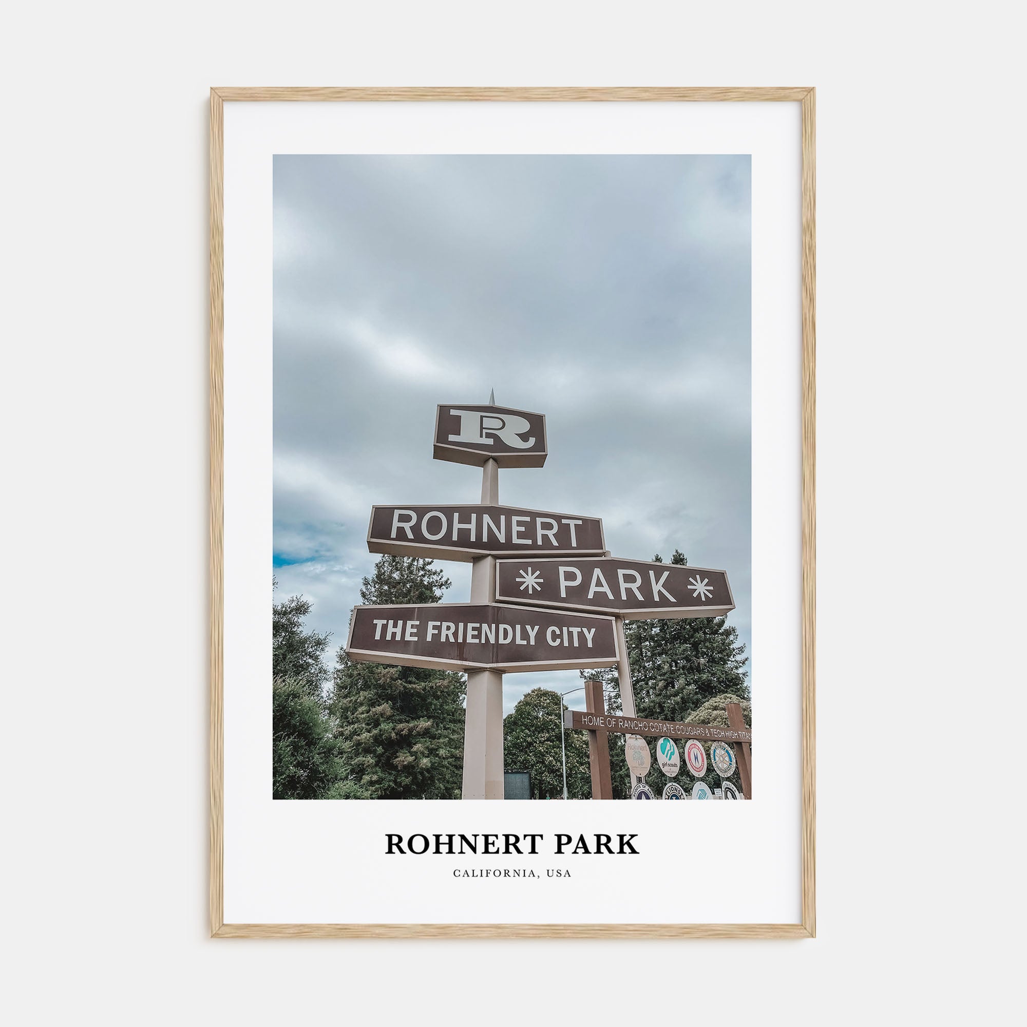 Rohnert Park Portrait Color Poster