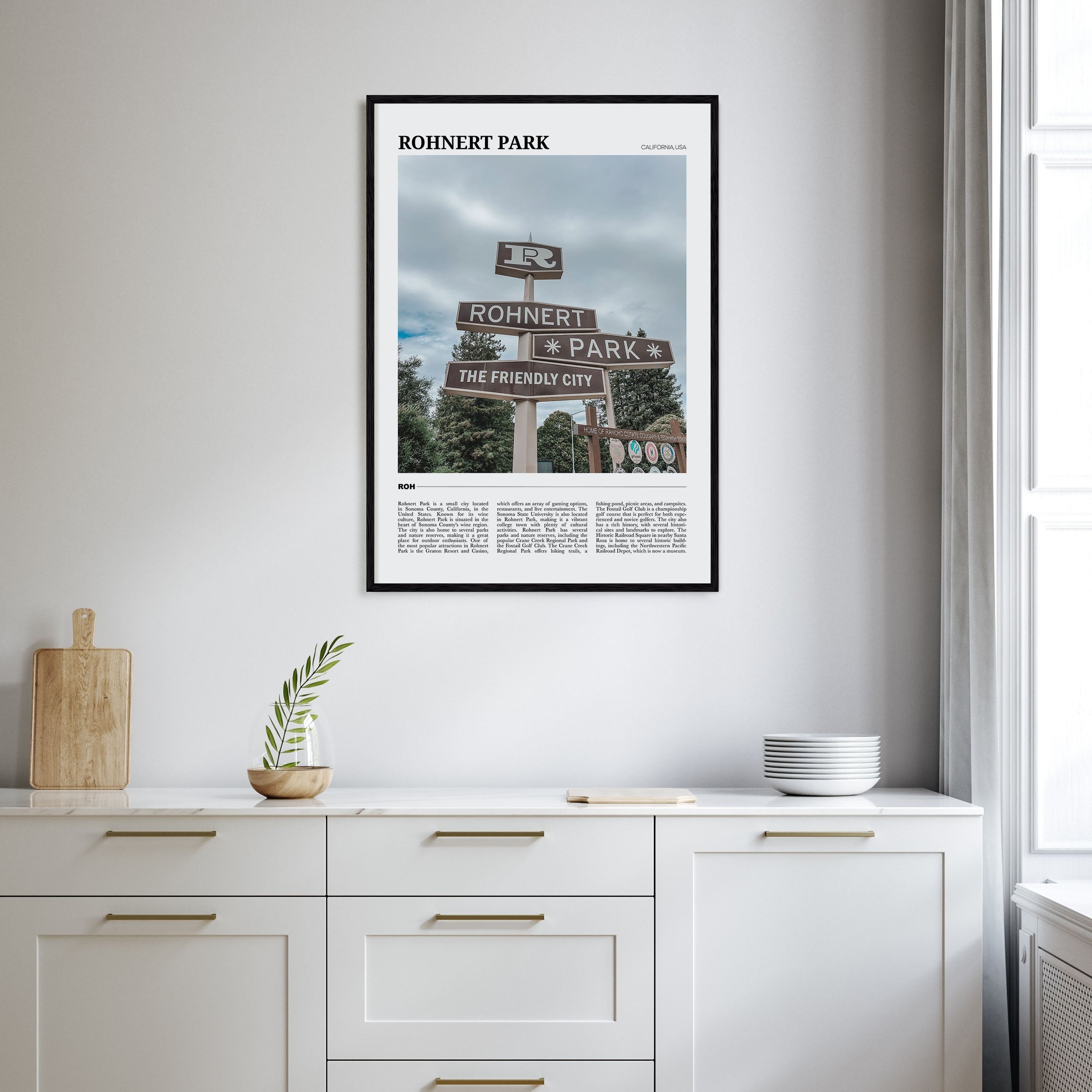 Rohnert Park Travel Color Poster