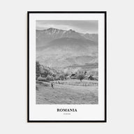 Romania Portrait B&W Poster