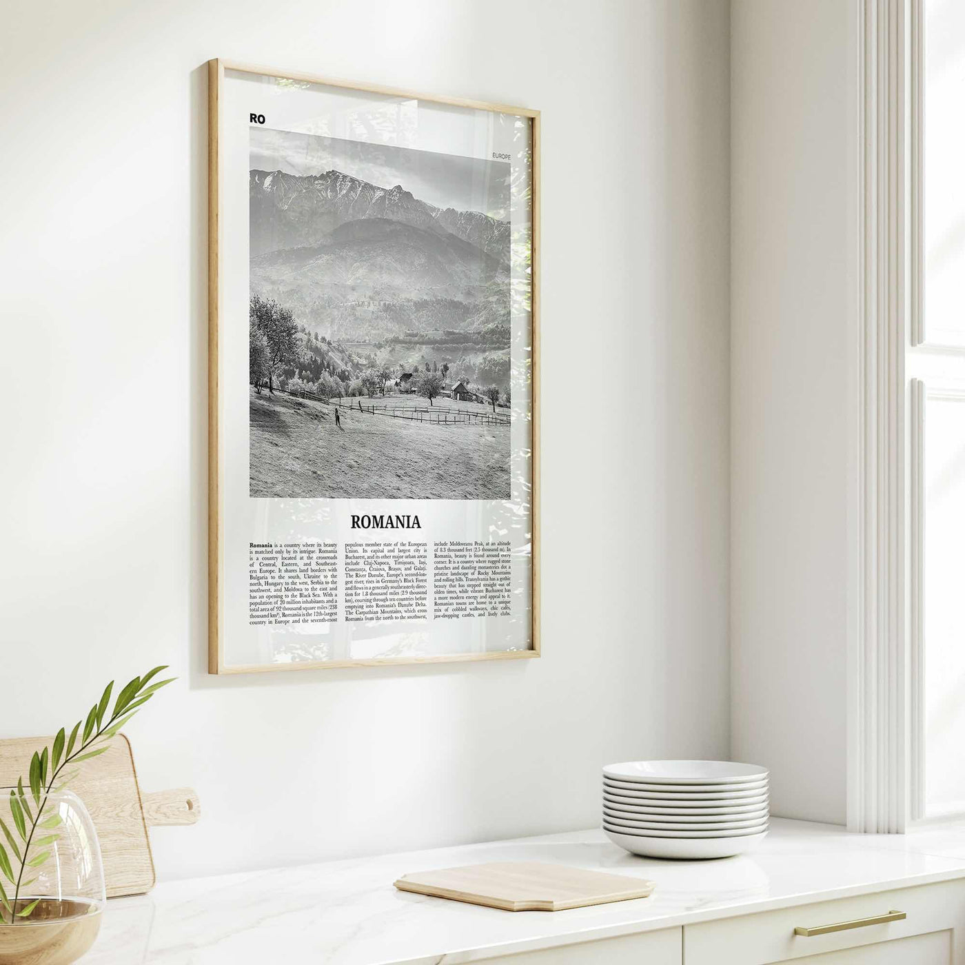 Romania Print Black and White, Romania Wall Art, Romania Poster, Romania Photo, Romania Wall Decor, România, Romainian, Bucharest, Europe