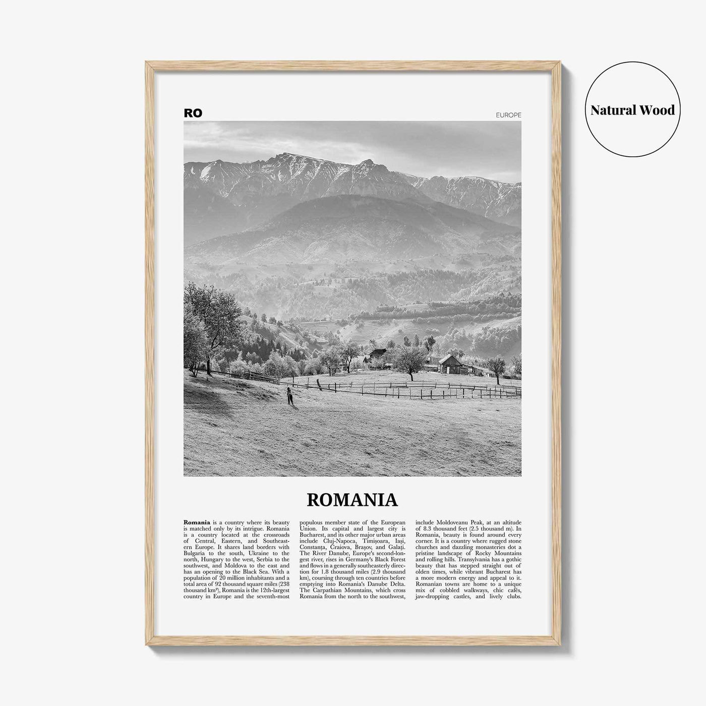 Romania Print Black and White, Romania Wall Art, Romania Poster, Romania Photo, Romania Wall Decor, România, Romainian, Bucharest, Europe