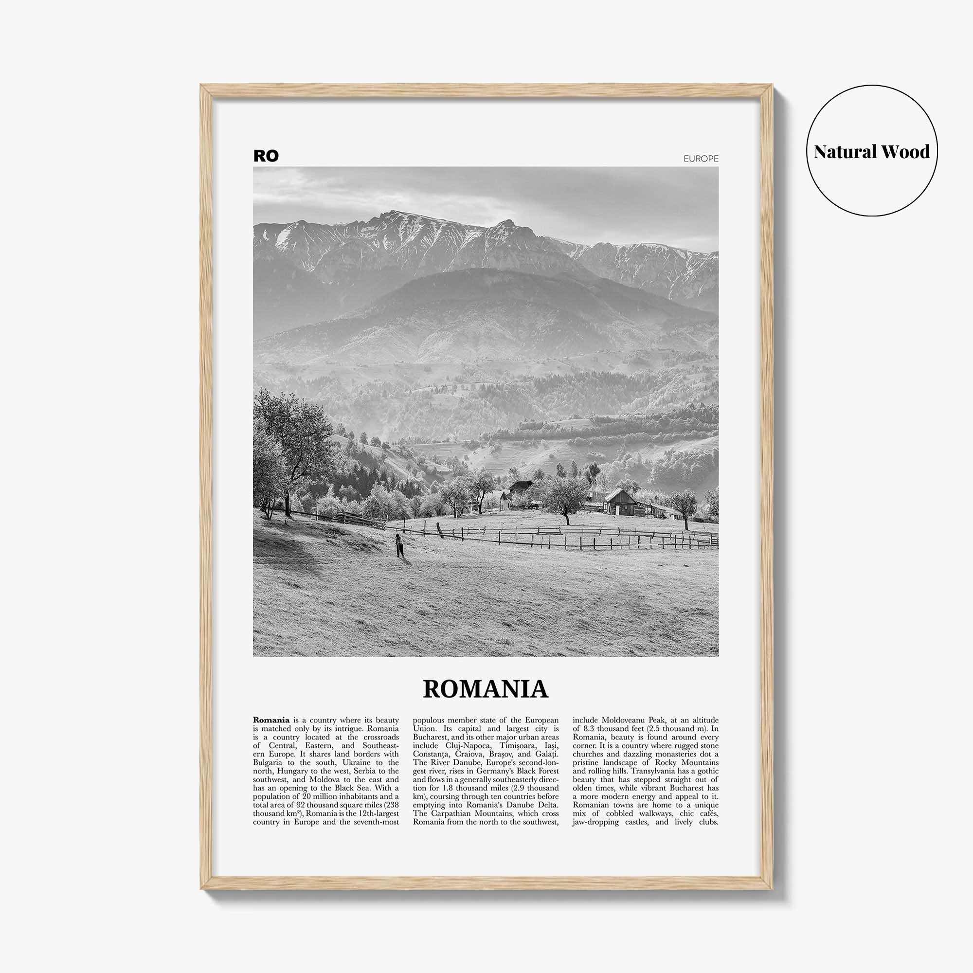 Romania Print Black and White, Romania Wall Art, Romania Poster, Romania Photo, Romania Wall Decor, România, Romainian, Bucharest, Europe