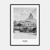 Rome Portrait B&W No 1 Poster