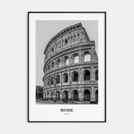 Rome Portrait B&W No 2 Poster