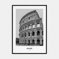 Rome Portrait B&W No 2 Poster
