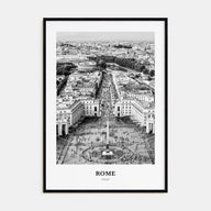 Rome Portrait B&W No 3 Poster