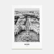 Rome Portrait B&W No 3 Poster