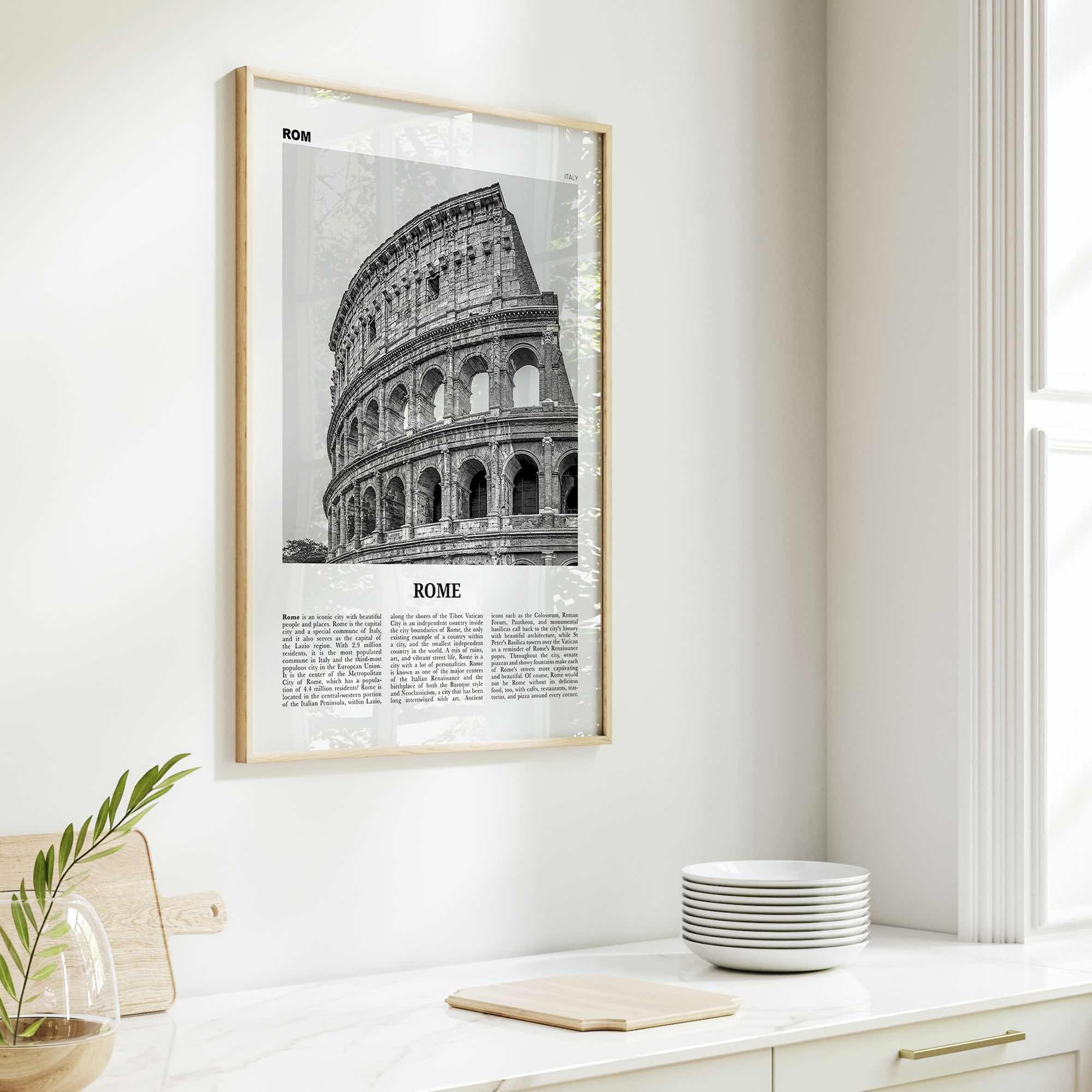 Rome Print Black and White No 2, Rome Wall Art, Rome Poster, Rome Photo, Rome Wall Decor, Italy, Roma, Italia, Lazio, Europe
