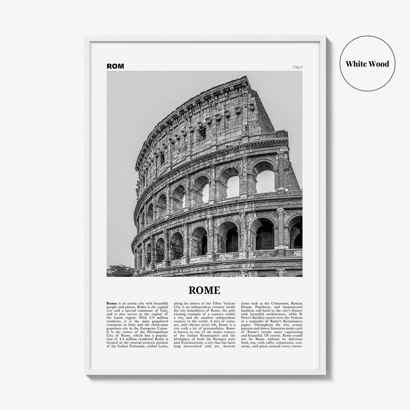 Rome Print Black and White No 2, Rome Wall Art, Rome Poster, Rome Photo, Rome Wall Decor, Italy, Roma, Italia, Lazio, Europe