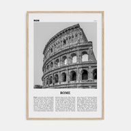 Rome Travel B&W No 2 Poster