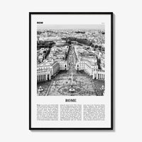 Rome Print Black and White No 3, Rome Wall Art, Rome Poster, Rome Photo, Rome Wall Decor, Italy, Roma, Italia, Lazio, Europe