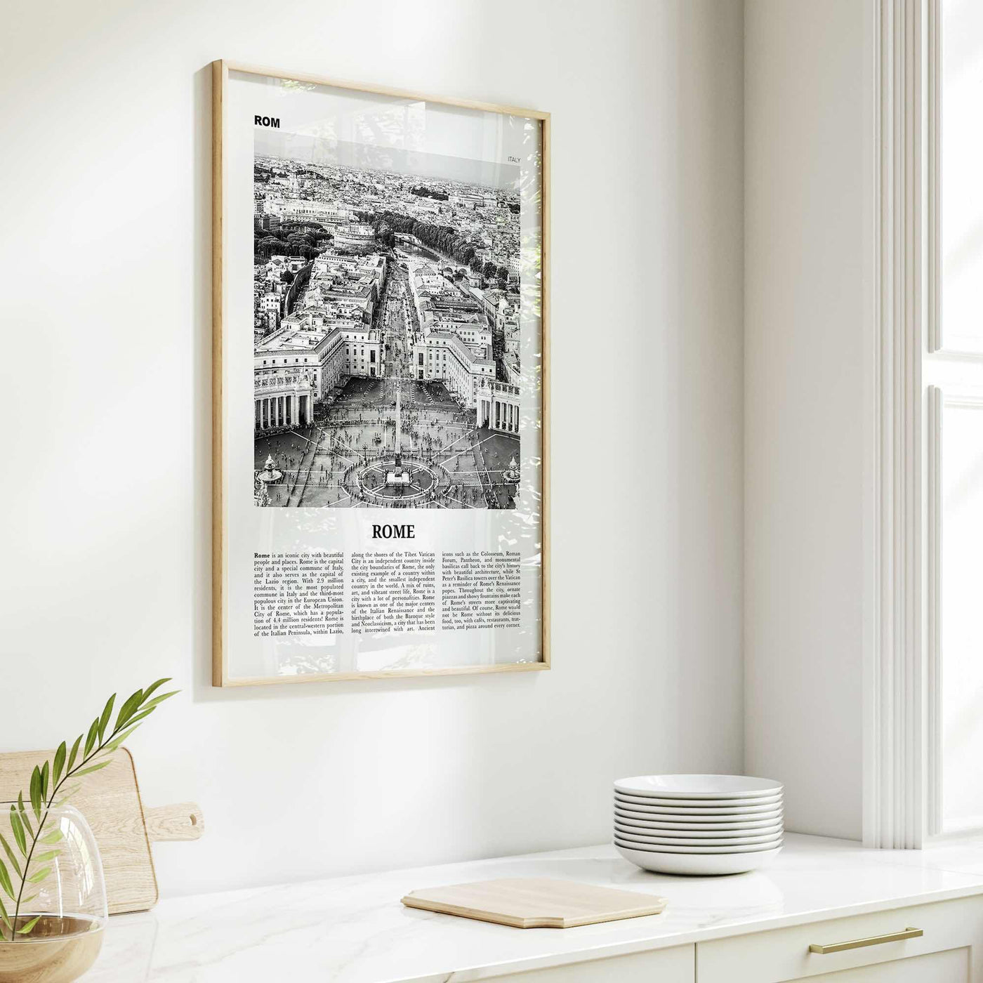 Rome Print Black and White No 3, Rome Wall Art, Rome Poster, Rome Photo, Rome Wall Decor, Italy, Roma, Italia, Lazio, Europe