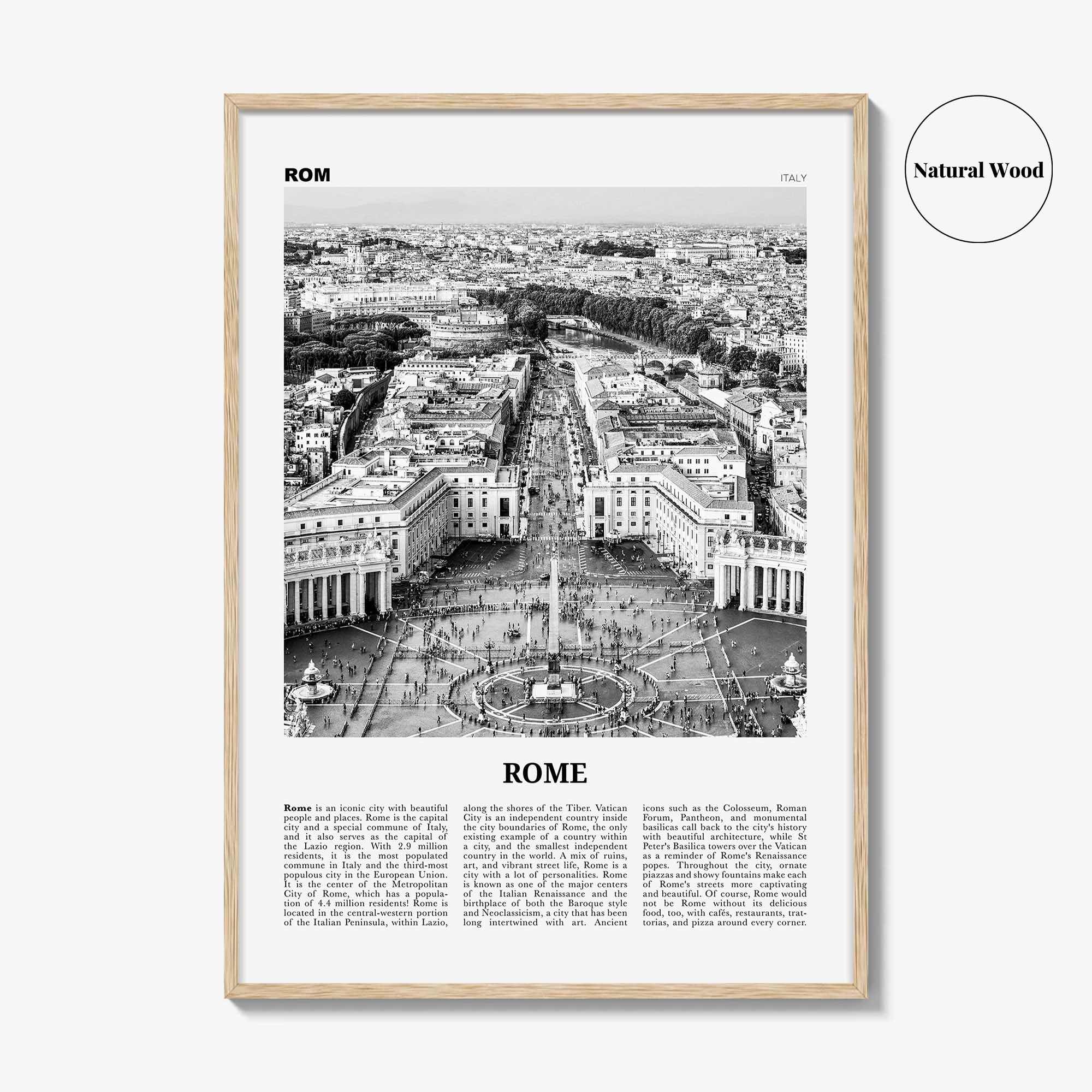 Rome Print Black and White No 3, Rome Wall Art, Rome Poster, Rome Photo, Rome Wall Decor, Italy, Roma, Italia, Lazio, Europe
