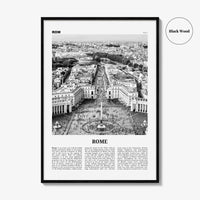 Rome Print Black and White No 3, Rome Wall Art, Rome Poster, Rome Photo, Rome Wall Decor, Italy, Roma, Italia, Lazio, Europe