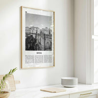 Ronda Print Black and White, Ronda Wall Art, Ronda Poster, Ronda Photo, Ronda Wall Décor, Ronda Map, Spain