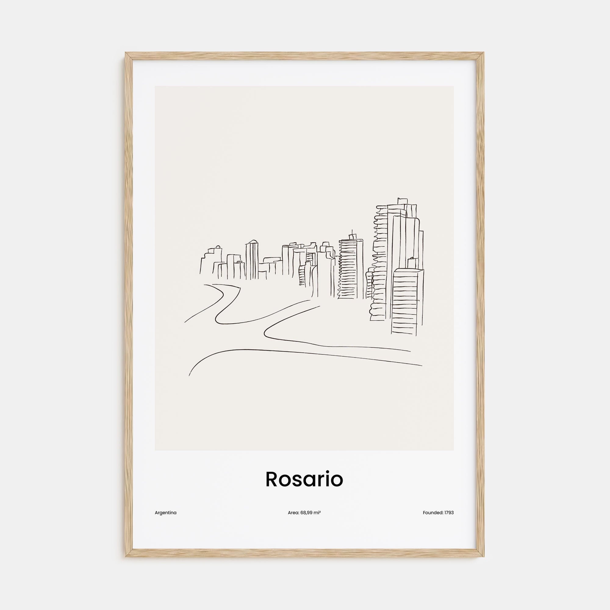 Rosario Drawn Poster