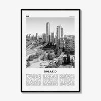 Rosario Print Black and White No 1, Rosario Wall Art, Rosario Poster, Rosario Photo, Rosario Wall Décor, Rosario Map, Argentina