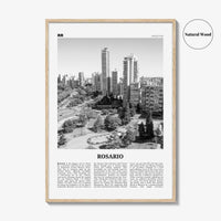 Rosario Print Black and White No 1, Rosario Wall Art, Rosario Poster, Rosario Photo, Rosario Wall Décor, Rosario Map, Argentina