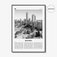 Rosario Print Black and White No 1, Rosario Wall Art, Rosario Poster, Rosario Photo, Rosario Wall Décor, Rosario Map, Argentina