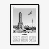 Rosario Print Black and White No 2, Rosario Wall Art, Rosario Poster, Rosario Photo, Rosario Wall Décor, Rosario Map, Argentina