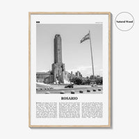 Rosario Print Black and White No 2, Rosario Wall Art, Rosario Poster, Rosario Photo, Rosario Wall Décor, Rosario Map, Argentina