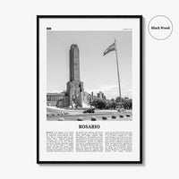 Rosario Print Black and White No 2, Rosario Wall Art, Rosario Poster, Rosario Photo, Rosario Wall Décor, Rosario Map, Argentina