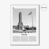 Rosario Print Black and White No 2, Rosario Wall Art, Rosario Poster, Rosario Photo, Rosario Wall Décor, Rosario Map, Argentina